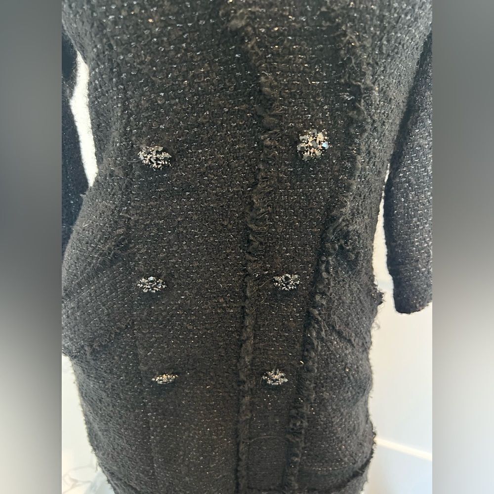 ZARA TWEED DRESS BLAZER DRESS - Picture 4 of 8